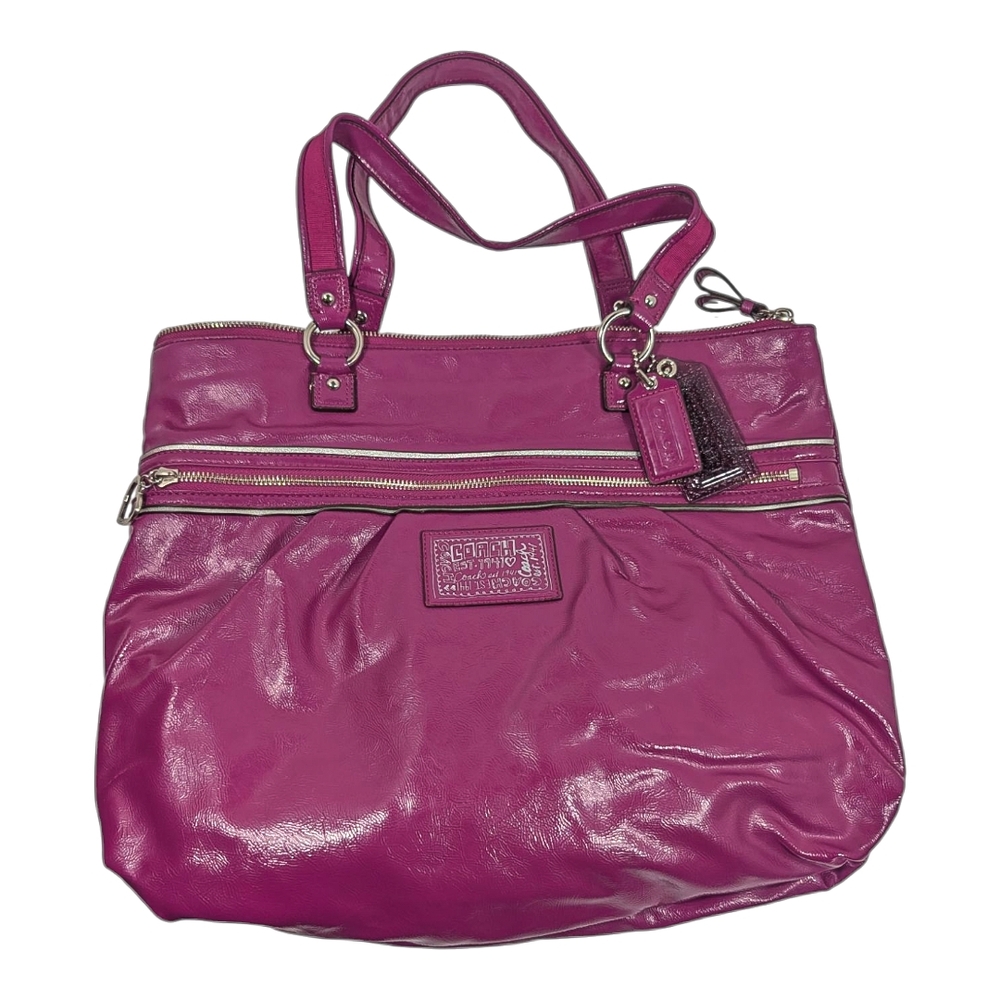 Coach Pink Leather Tote Bag